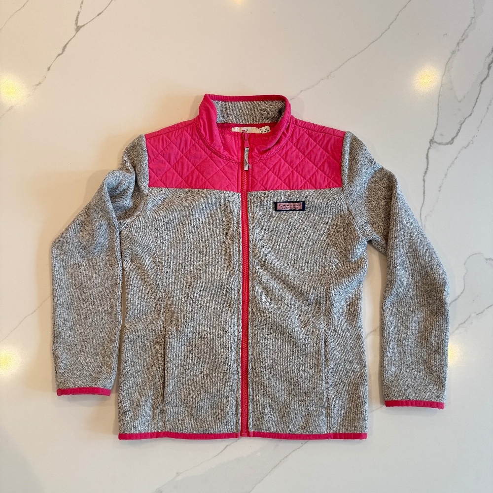 Vineyard Vines Sweater Fleece Full-Zip Shep Shirt - Girls'